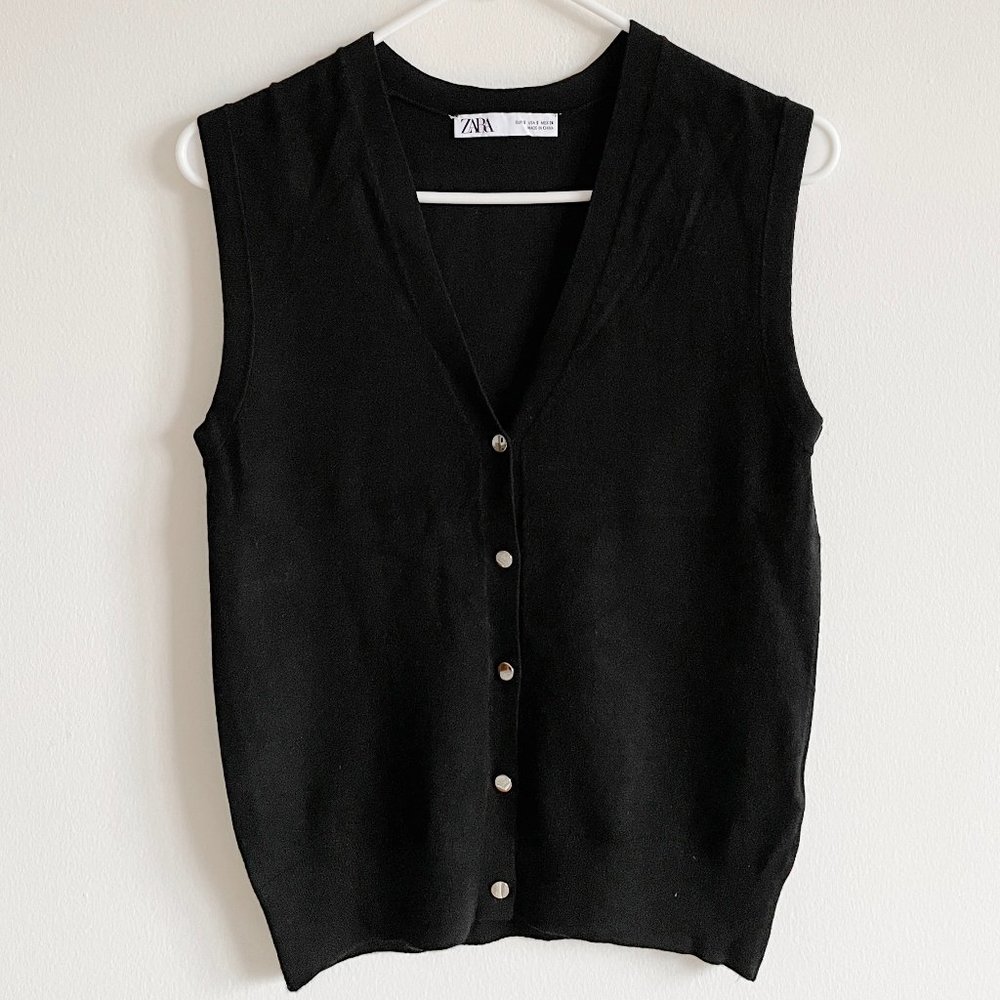 ZARA Basic Knit Vest Women Size US Small